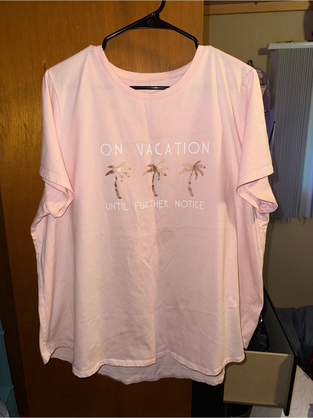 On Vacation Pink Graphic Tee